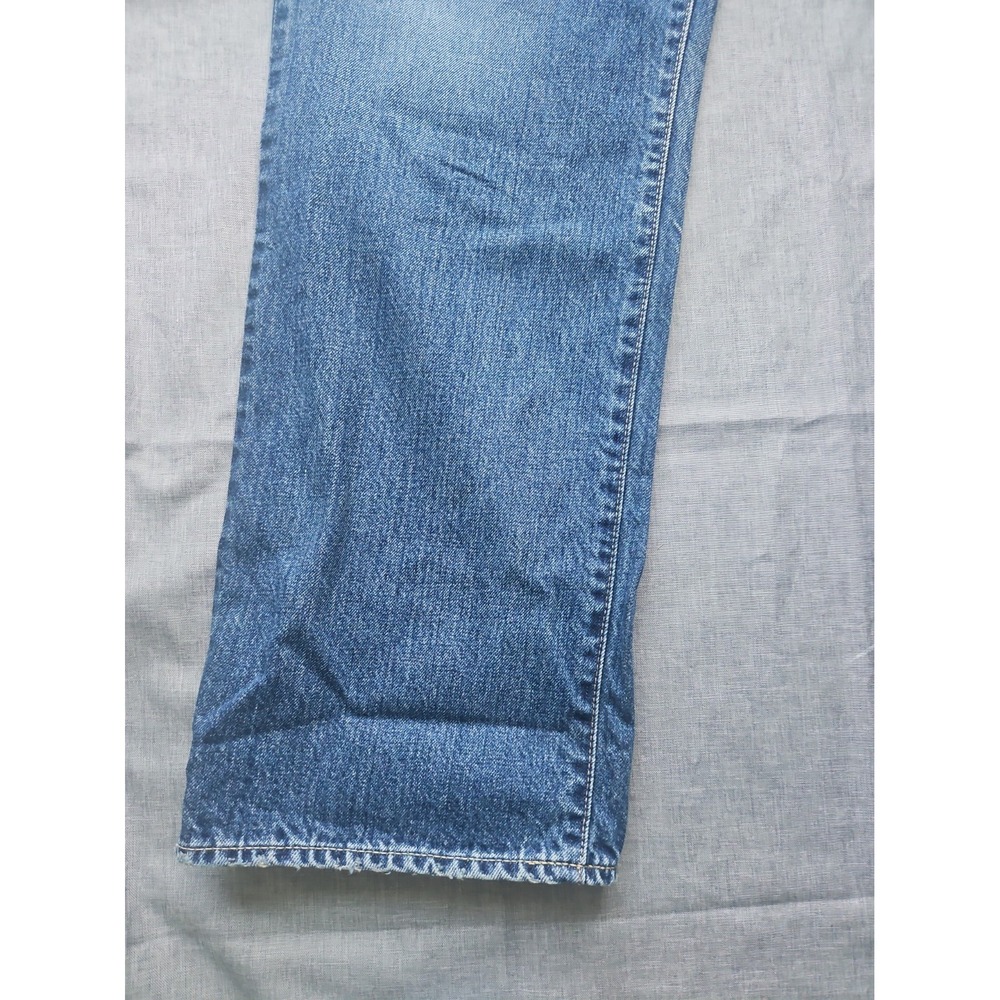 Moussy Vintage Straight Leg Howa Jeans in Blue Women 31 Made Japan $370 - Picture 6 of 16